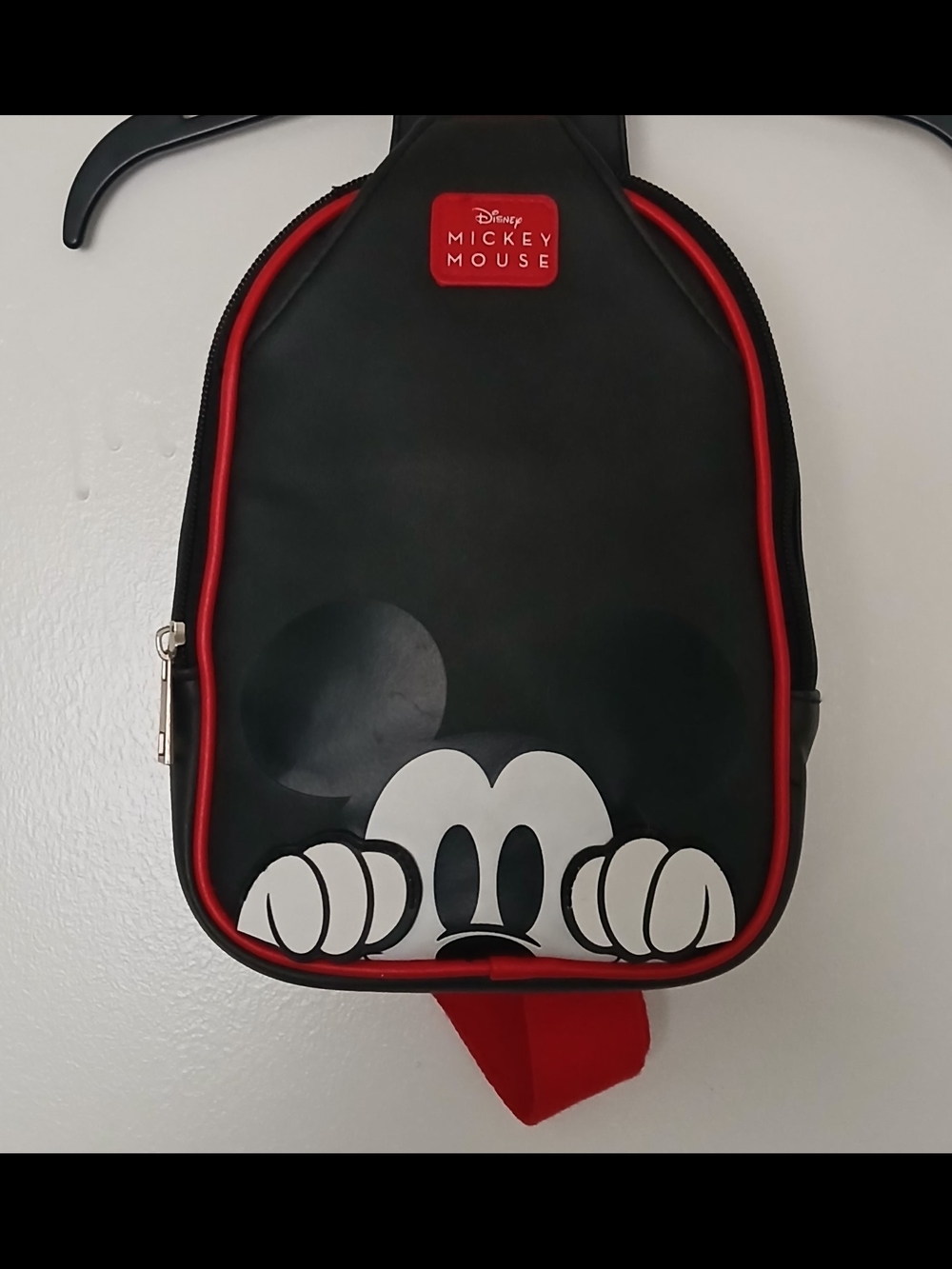Disney Black and Red Mickey Mouse Crossbody Sling Bag
